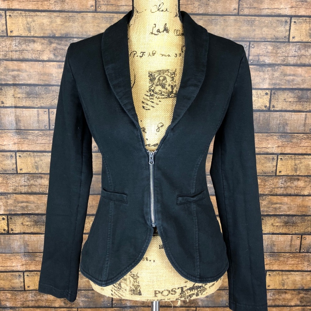 Converse Small Black Cotton Blazer Zipper